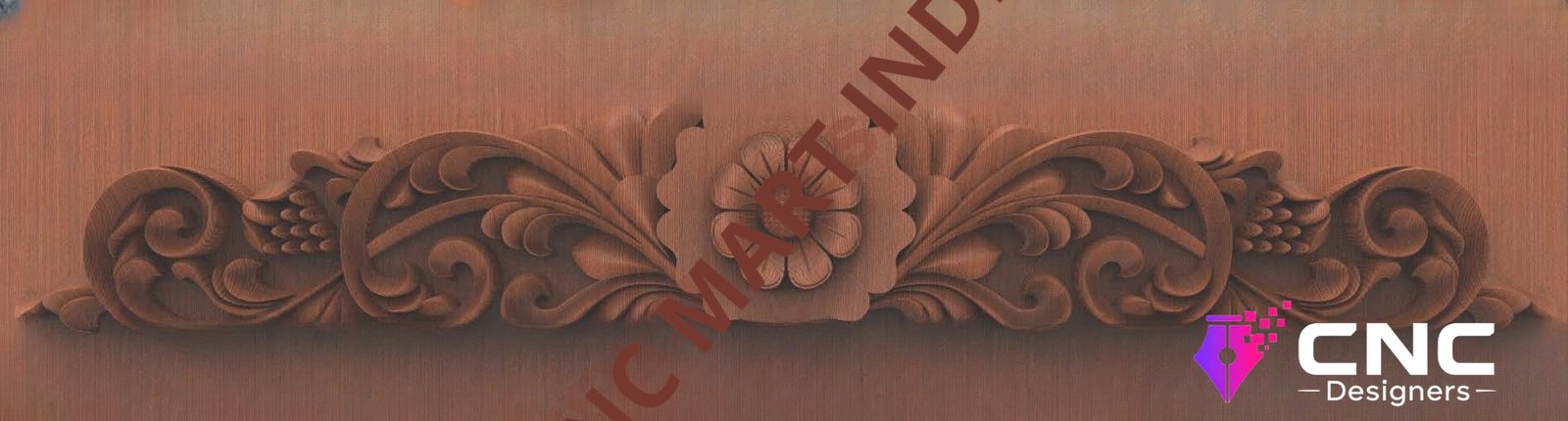 Beds & Sofa - BS-09 Elegant Floral Flourish Bed Headboard Ornament